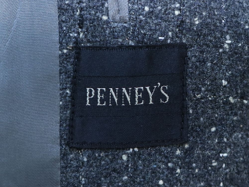 50s PENNEYS 絣柄 カスリ グレー ×ブラック 黒 × 白 USA製 ペニーズ シングル コート ビンテージ ヴィンテージ ロカビリー  (検索 ジャケツト *