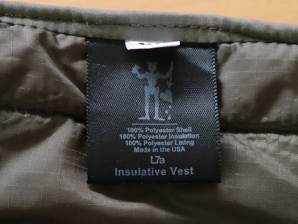 米軍 実物 PCU L7a Insulative Vest ECWCS LEVEL7 PRIMALOFT プリマロフト ベスト XL