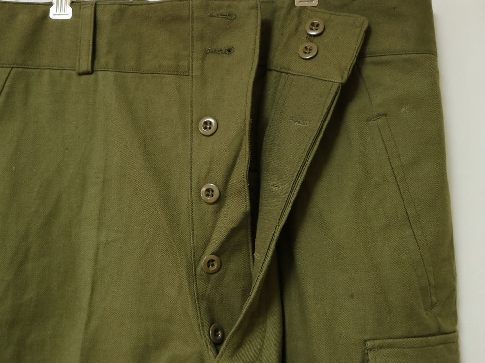 デッドストック 1952年 50's M-47 前期 フランス軍 実物 カーゴ ショーツ ショート パンツ 25 サイズ 実寸W 94cm