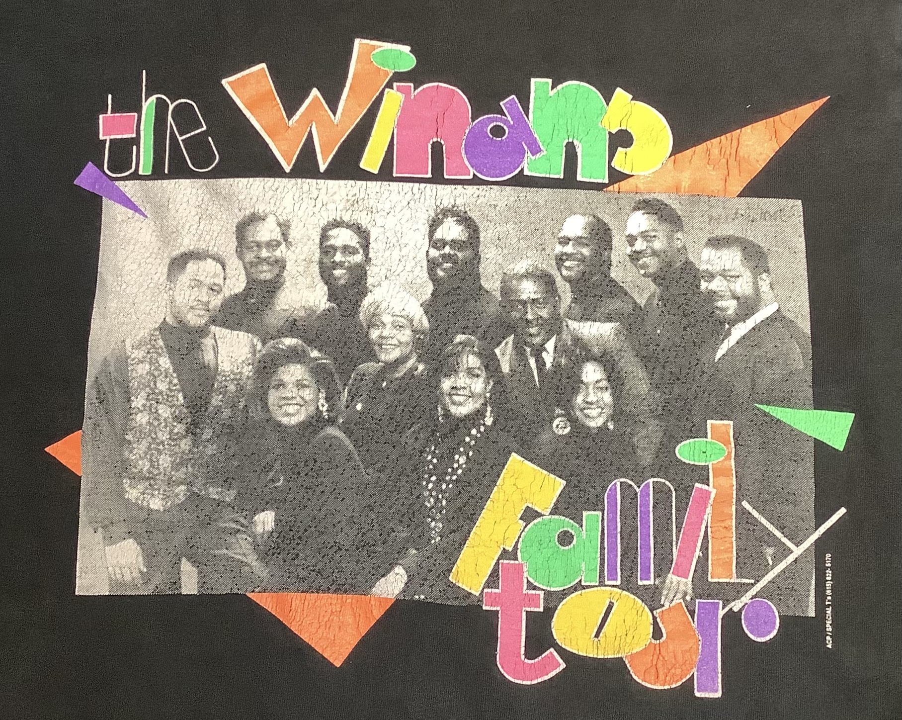 80s 90s USA製 THE WINANS FAMILY TOUR ビンテージ 半袖 Tシャツ US- L 
