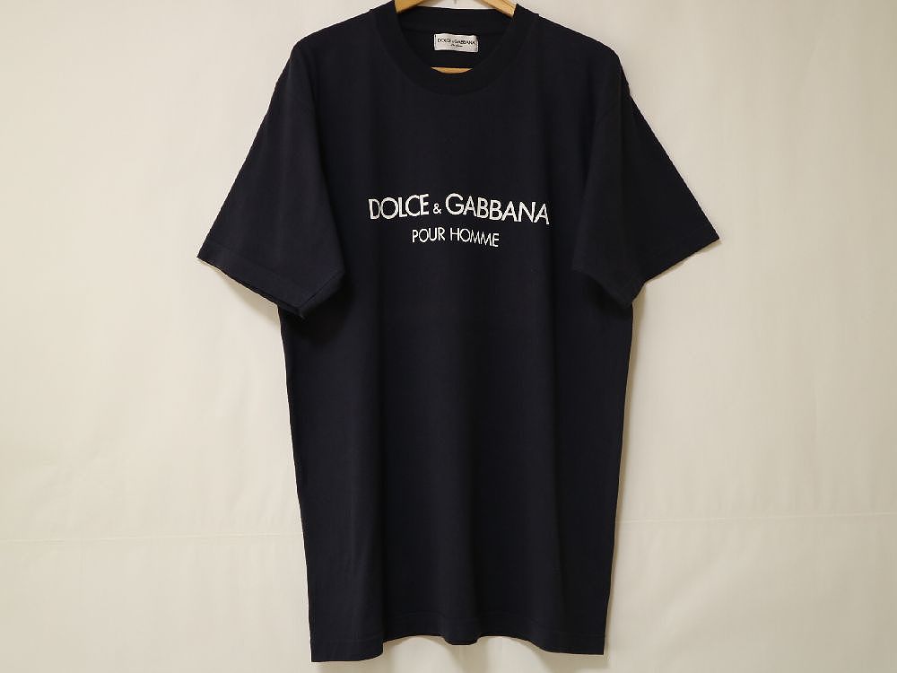 90s 00s DOLCE ＆ GABBANA Parfum POUR HOMME ビンテージ プロモ Ｔ