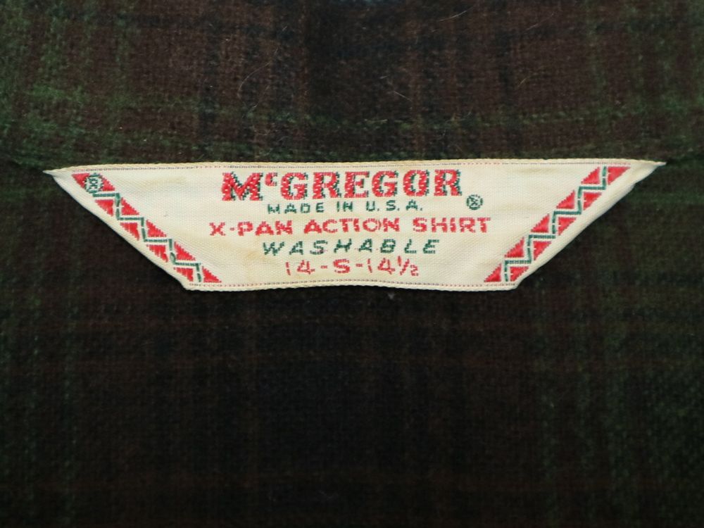 McGREGOR　シャドーチェック USA 　ボックス　ウールシャツ