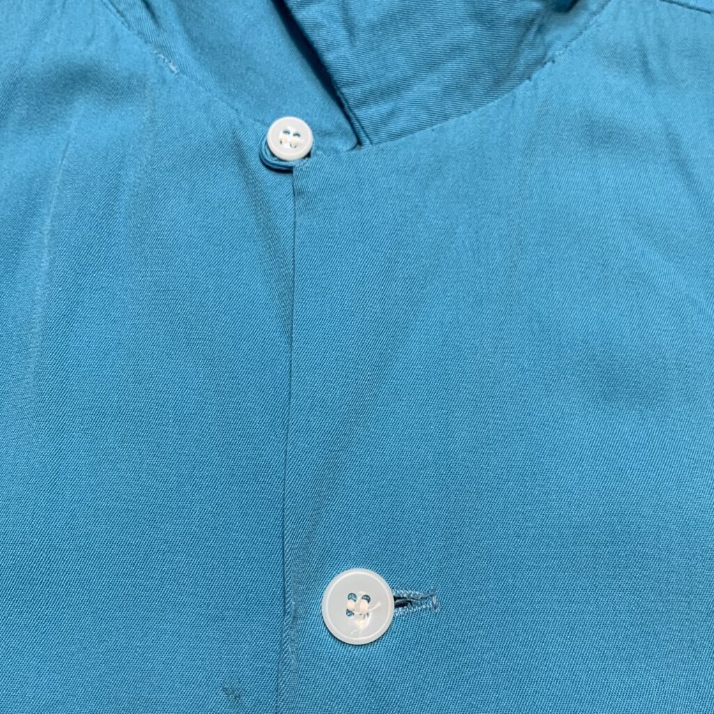 ペパーミント ! 50s HILTON チェーンステッチ 刺繍 ビンテージ レーヨン ボーリング シャツ USA製 US- L //