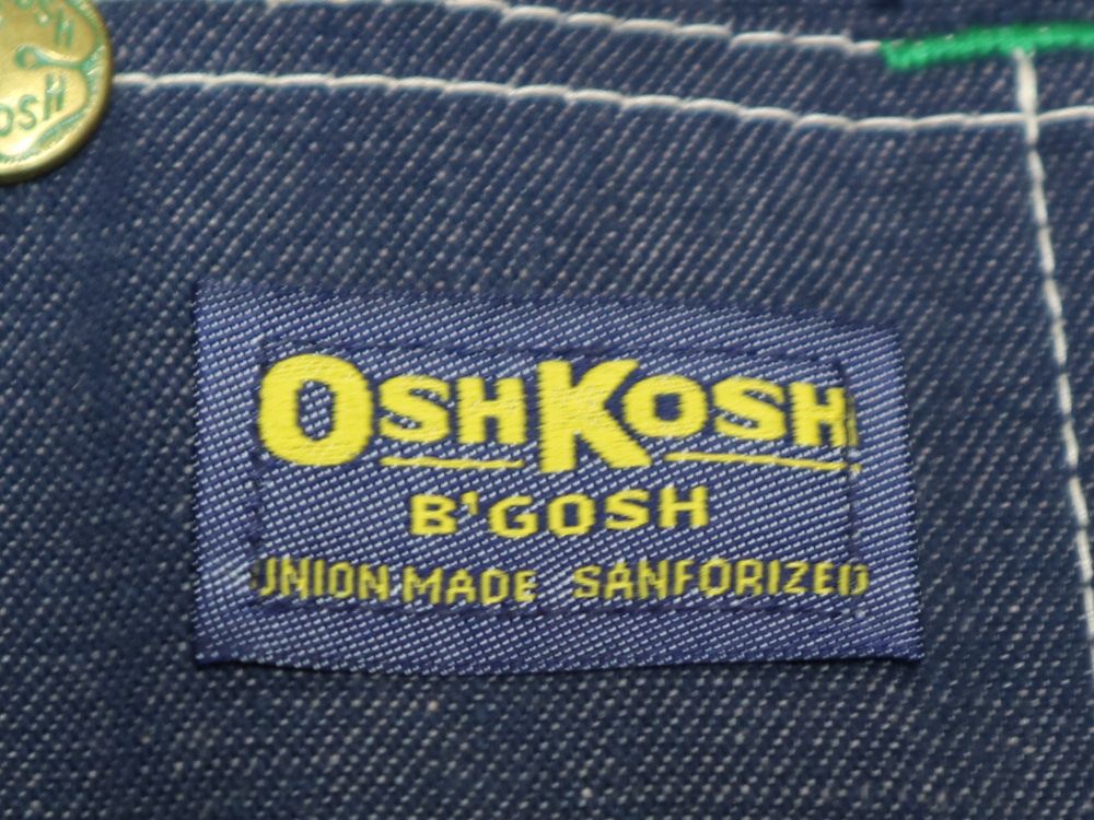 デッドストック OSHKOSH B'GOSH UNION MADE USA製 70s ビンテージ オシュコシュ デニム カバーオール キルティング  裏地 size 38 // | Gallant-doo 古着 セレクトショップ