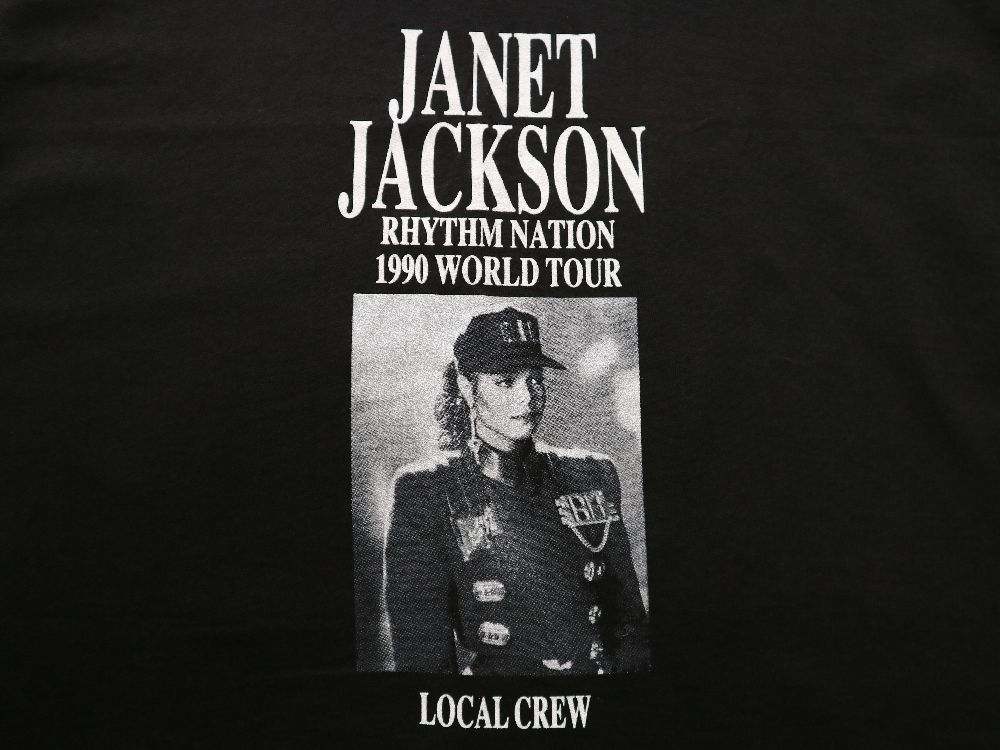 デッドストック Janet Jackson Rhythm Nation 1990 World Tour スタッフ Tシャツ XL 非売品  ジャネット・ジャクソン //