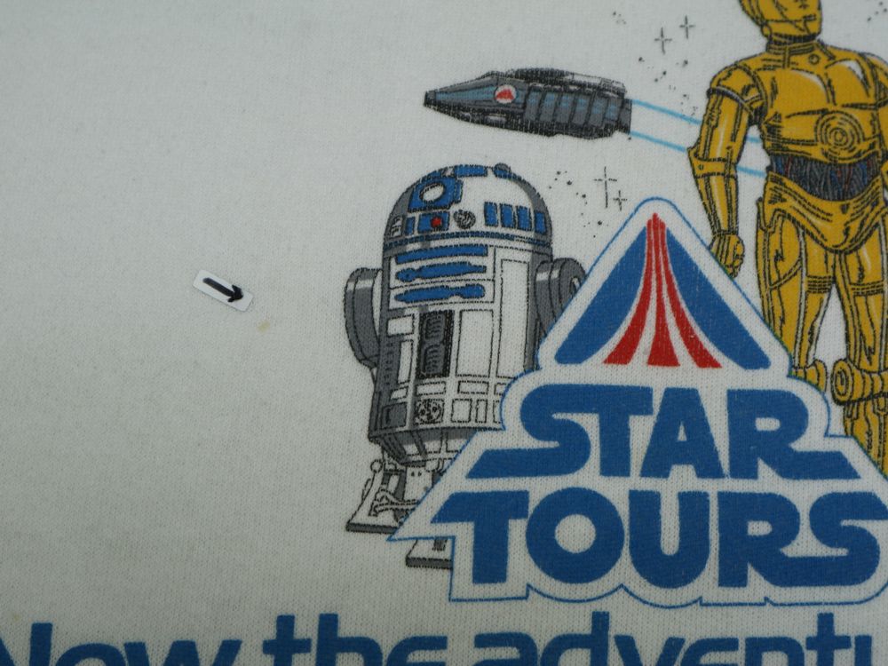 稀少 レア 1986年 USA製 80s STAR TOURS ビンテージ スウェット Star