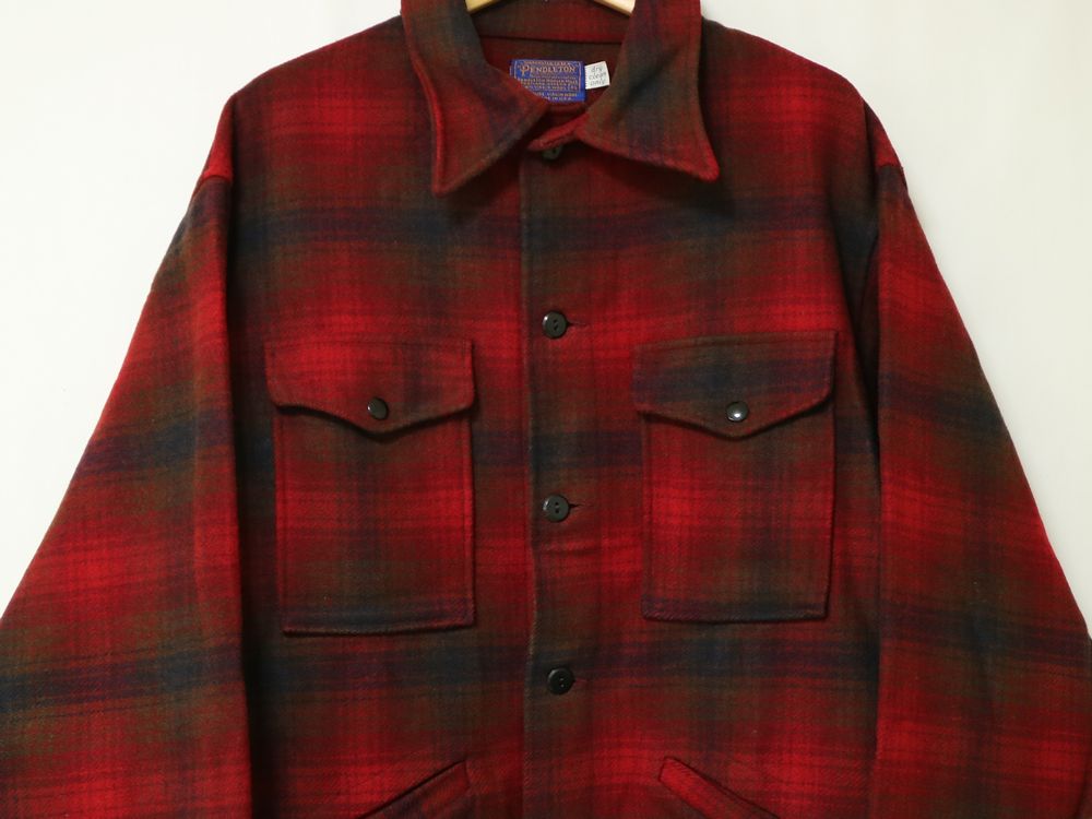 70s USA製 PENDLETON ビンテージ ペンドルトン オンブレ シャドー