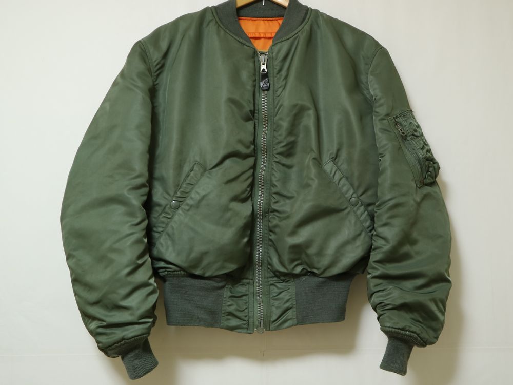 CROWN ZiPPER ! 1964年 米軍 実物 MA-1 MIL-J-8279D USAF 60s ビンテージ 米空軍 フライト ジャケット  MEDIUM //