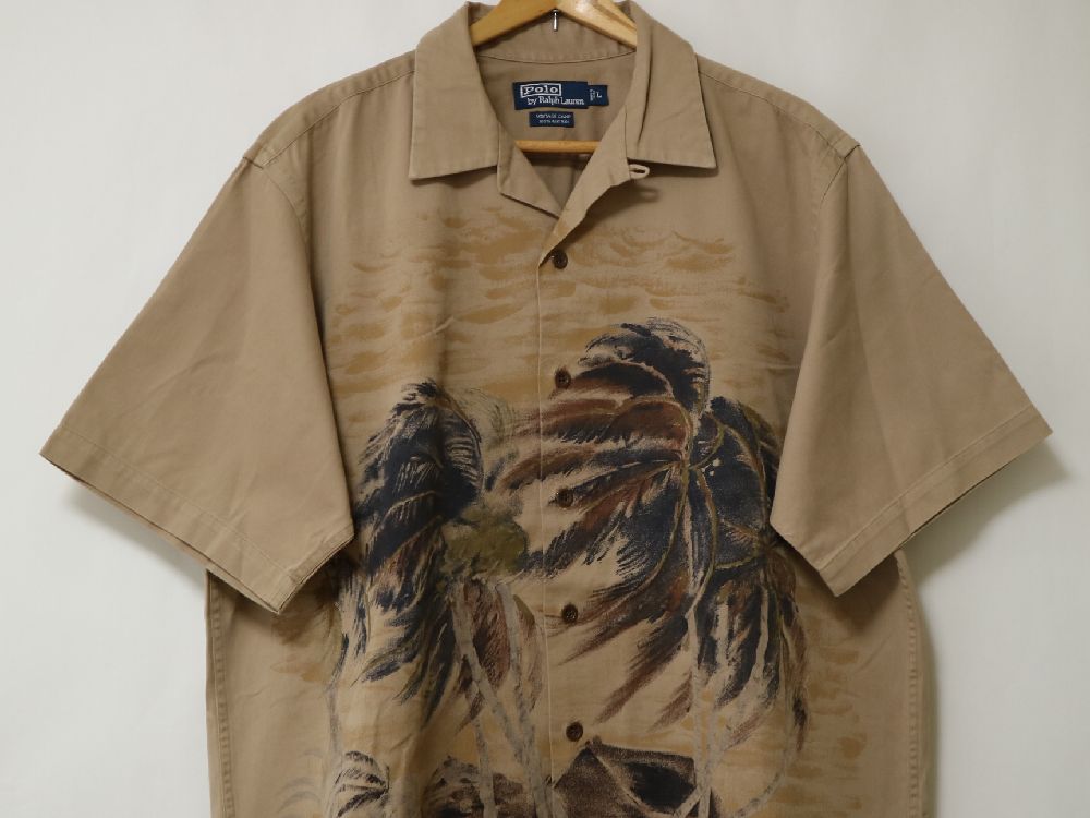 POLO RALPH LAUREN vintage camp アロハシャツ XL-