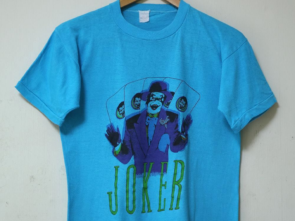 80s 映画 BATMAN THE JOKER ジャック ニコルソン ビンテージ Tシャツ //