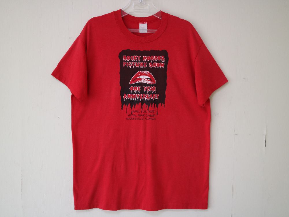 レア! 1979年製 THE ROCKY HORROR PICTURE SHOW ONE YEAR ANNIVERSARY USA製 XL Tシャツ  ザ ロッキー ホラー ピクチャー ショー //