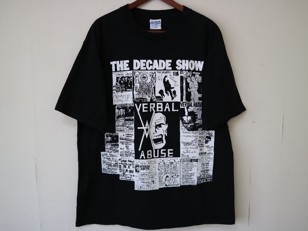 ビンテージ 1996年 Verbal Abuse THE DECADE SHOW ハードコアパンク Tシャツ //