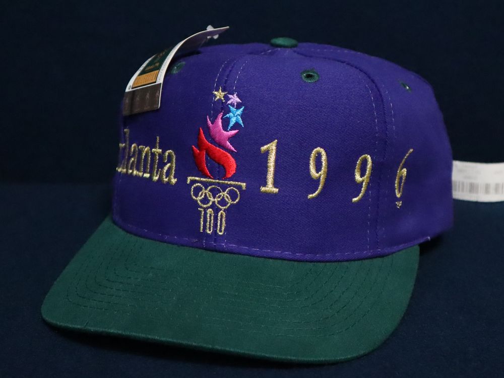 デッドストック USA企画 1996年 アトランタ五輪 OLYMPIC オリンピック 90s ビンテージ ツートン ベースボール キャップ //