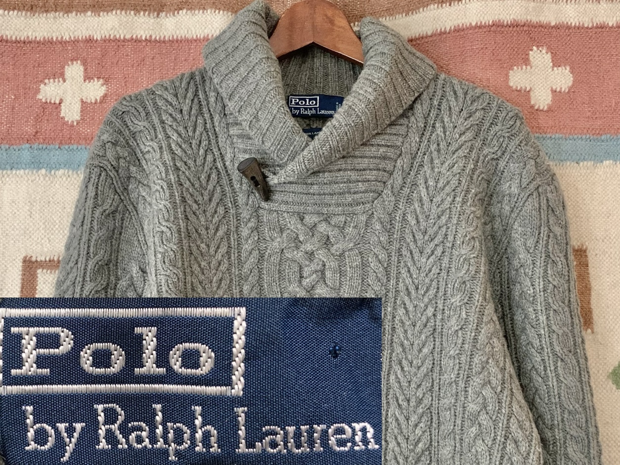 【 未使用品 】ポロ ラルフローレン パープル ウールセーター L未使用品色素材