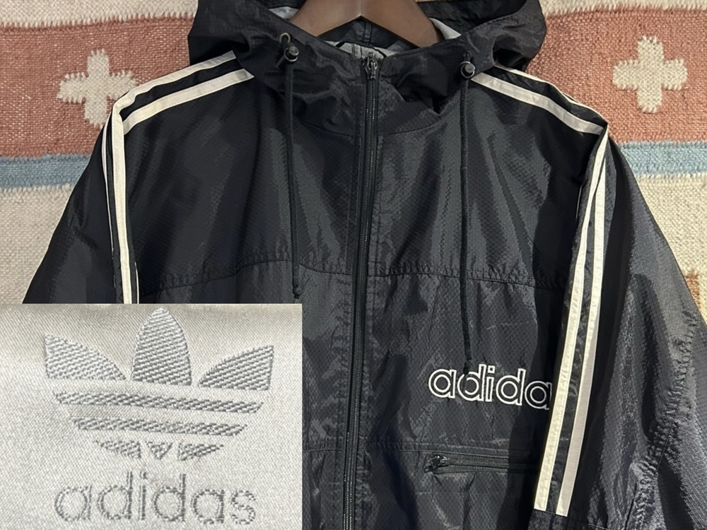 80s 銀タグ adidas ビンテージ オールド アディダス ナイロン