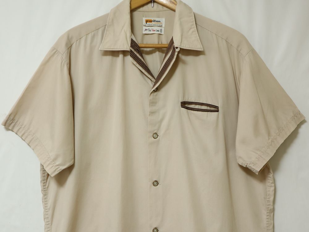 肩幅45cmオープンカラーシャツ 60s Puritan Vintage