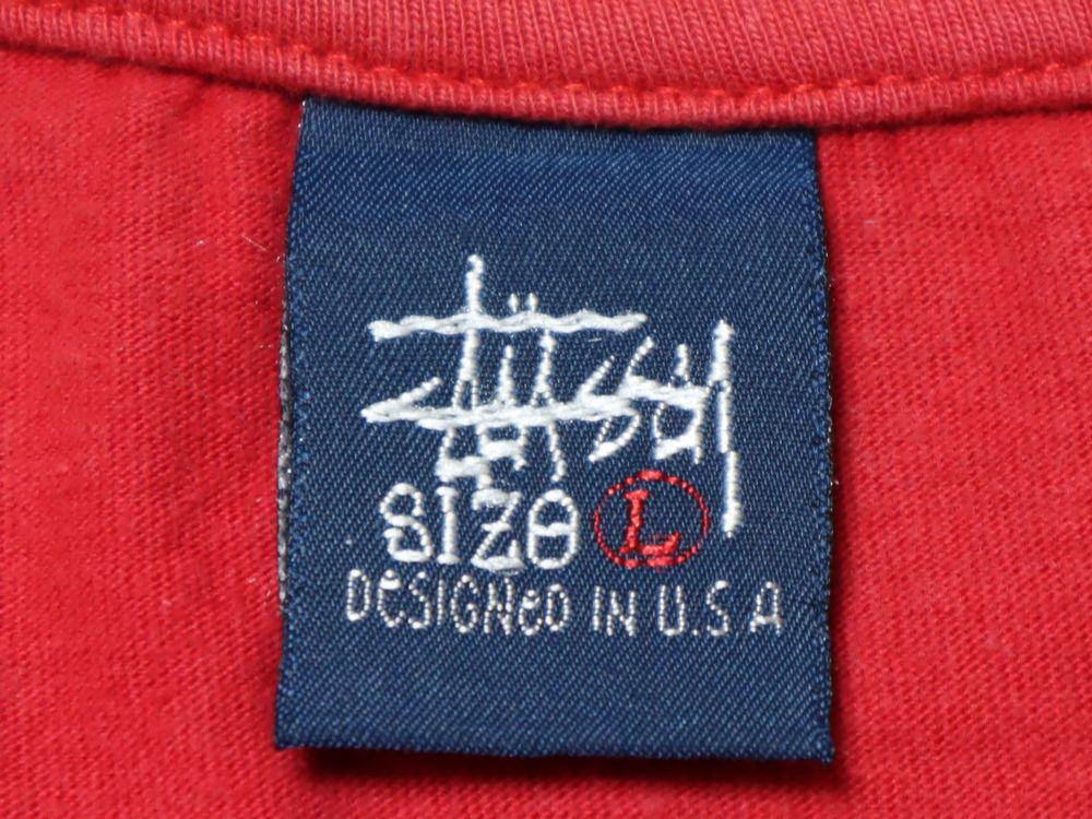 90s OLD STUSSY DESIGNED IN USA ビンテージ オールド ステューシー 紺 ...